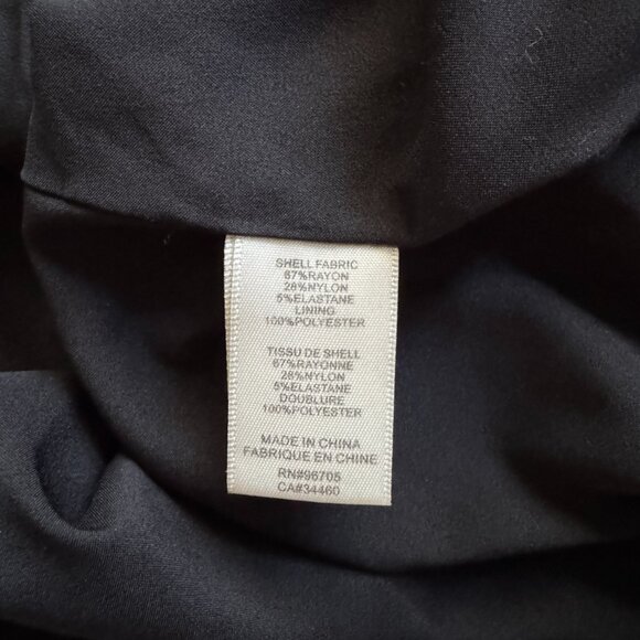 Rebecca Taylor Black Knee-Length Fit and Flare Dress Size 10 - Picture 4 of 8